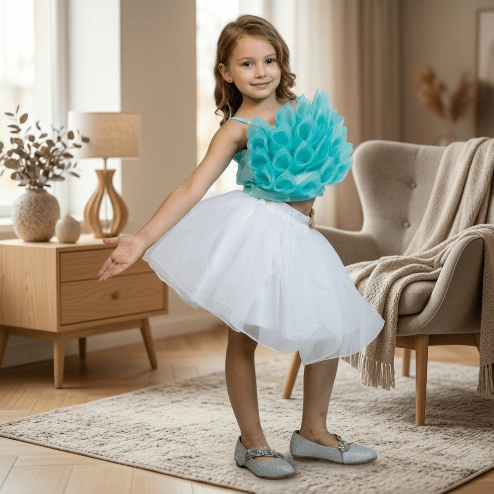 SALE blue skirt top M240050