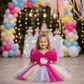 Magenta frock M260068
