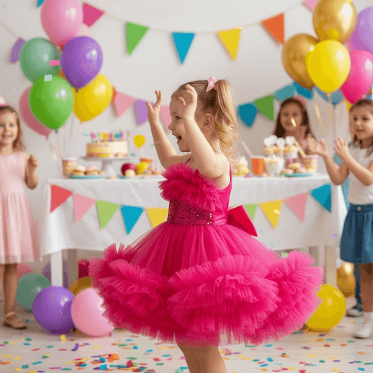 Magenta frock M260070
