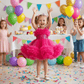 Magenta frock M260070