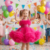 Magenta frock M260070