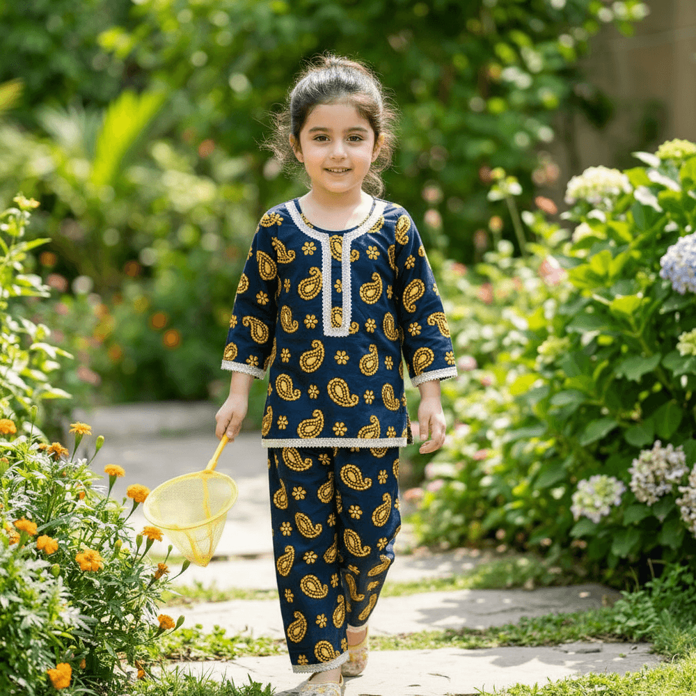 blue-ethnic -cotton- dress-M260076