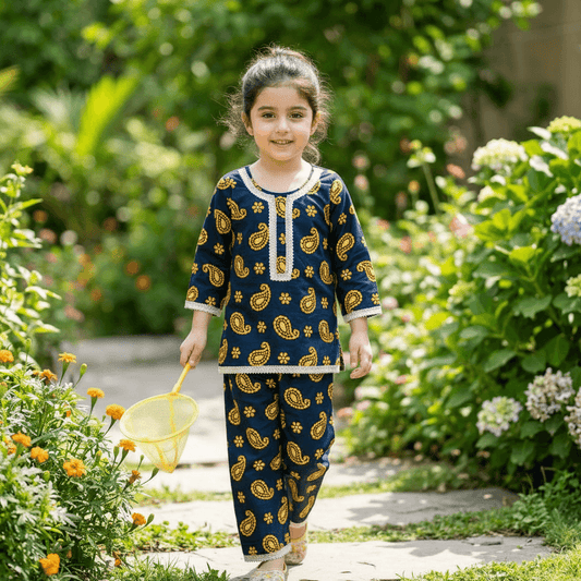 blue-ethnic -cotton- dress-M260076