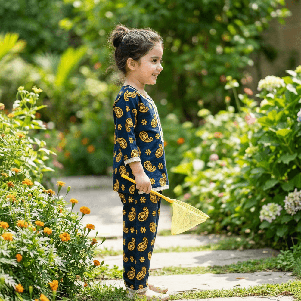 blue-ethnic -cotton- dress-M260076