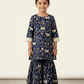 blue-ethnic -cotton- dress-M260083