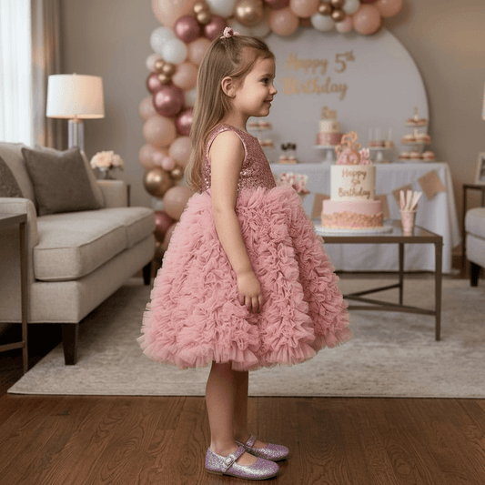Peach frock M260085