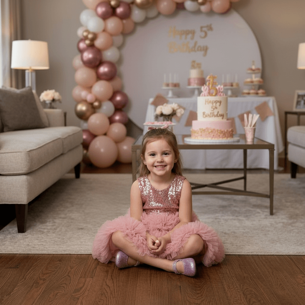 peach frock M260085