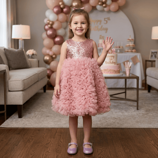 Peach frock M260085