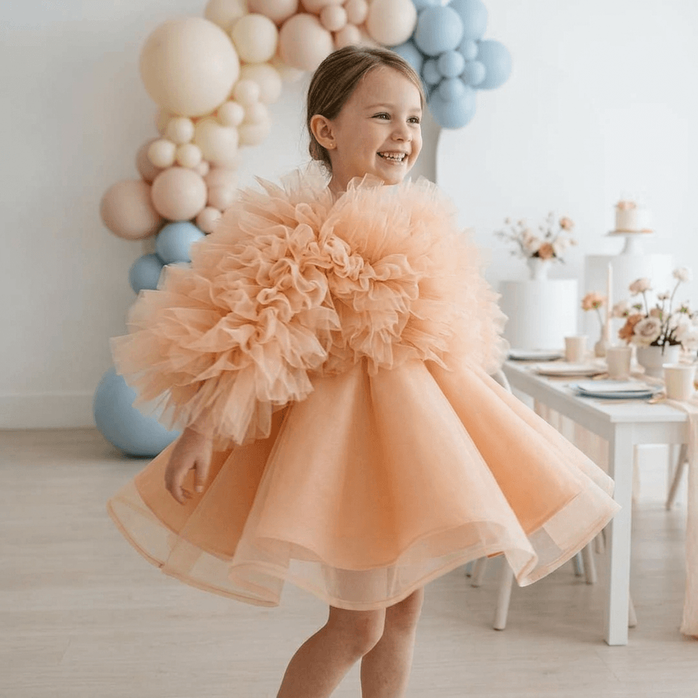 peach frock M260089