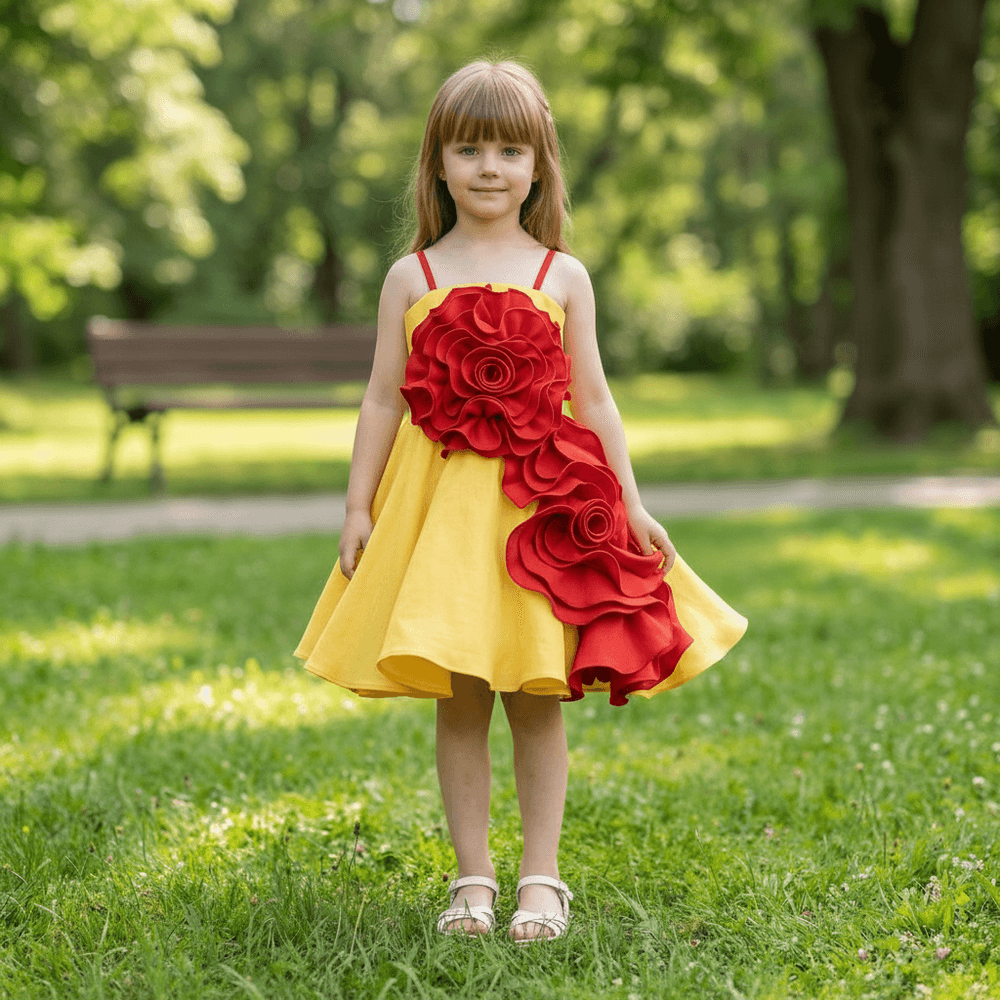 yellow frock M260090