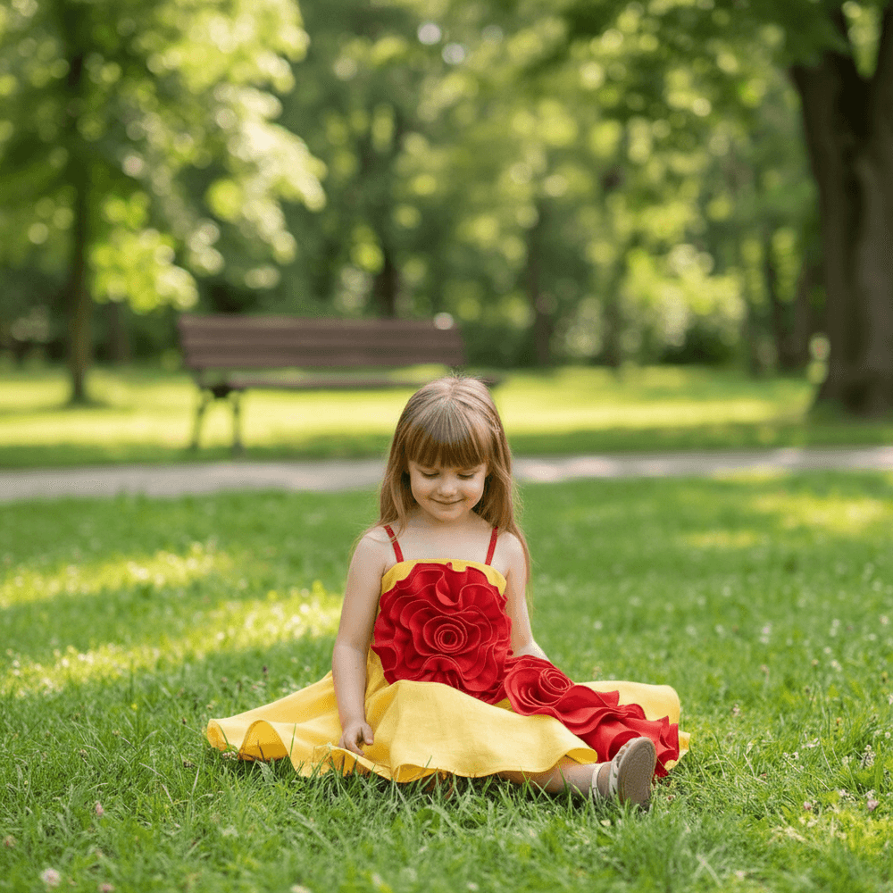 yellow frock M260090