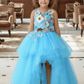 Girls sky blue Gown length Party dress M260101