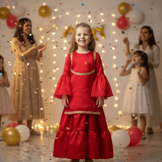 Magenta fandy party wear M260094