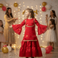 Magenta fandy party wear M260094