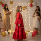 Magenta fandy party wear M260094