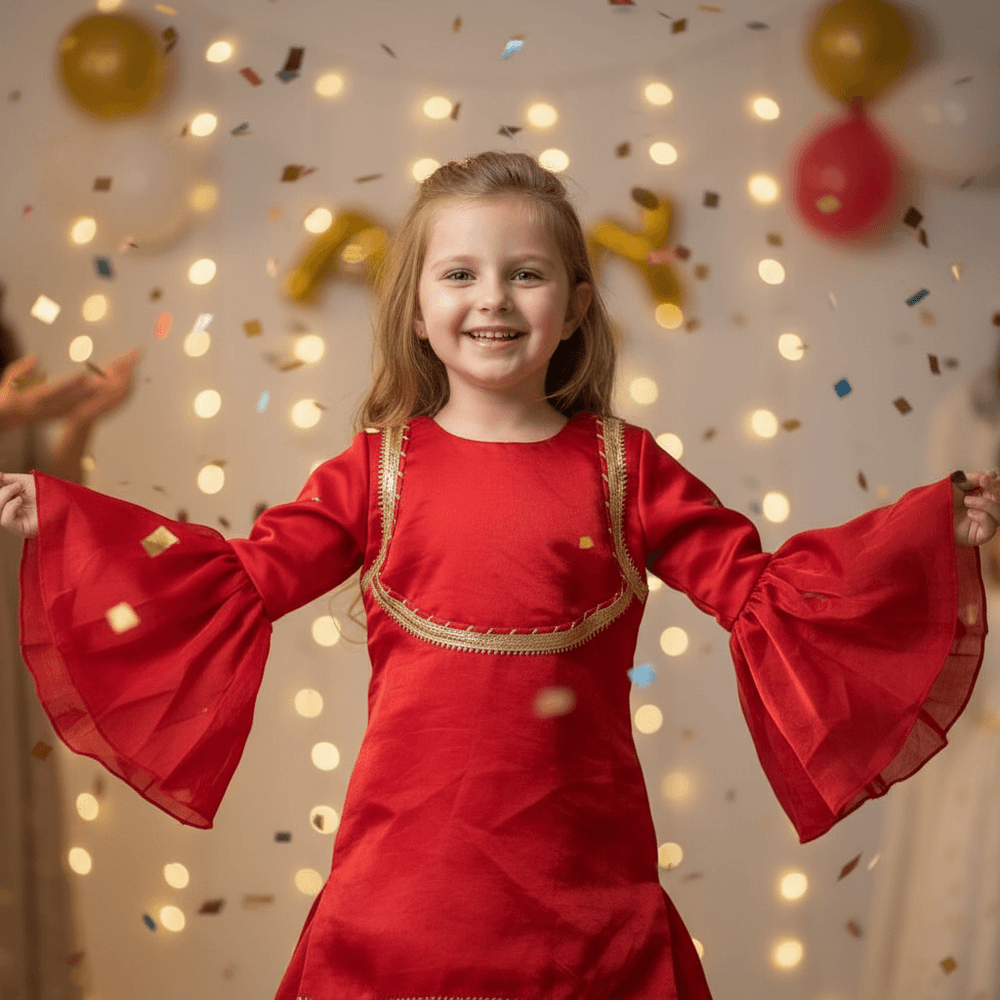 Magenta fandy party wear M260094