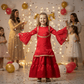 Magenta fandy party wear M260094