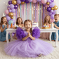Purple party frock for girls-M232801