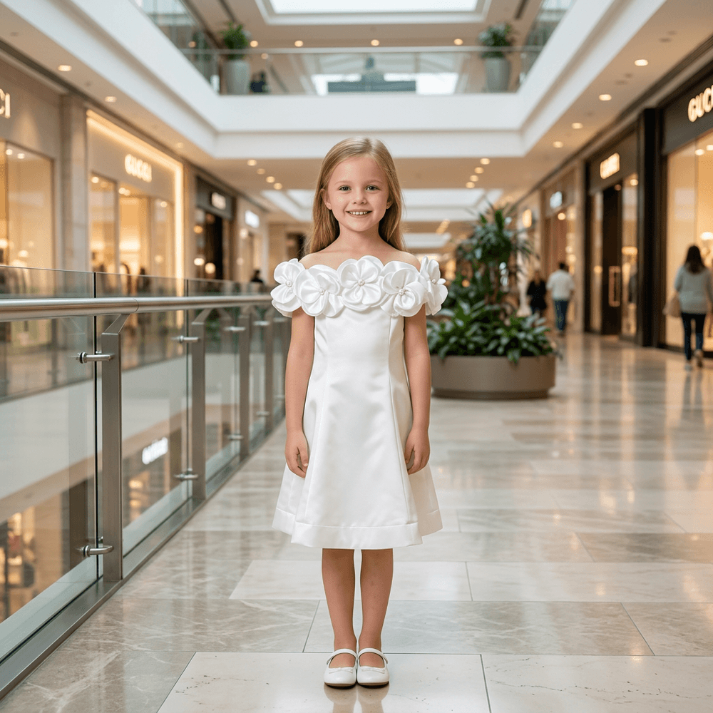 SALE White frock M260112