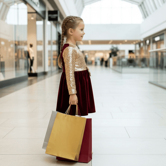 SALE maroon party frock for girls-m231501