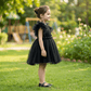 Black party frock for girls-M250106