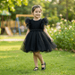 Black party frock for girls-M250106