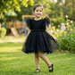 Black party frock for girls-M250106