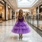 Purple party frock for girls-M250160