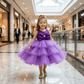 Purple party frock for girls-M250160