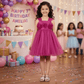 Girls purple  Party frock M260113