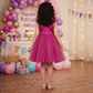 Girls purple  Party frock M260113