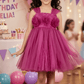 Girls purple  Party frock M260113