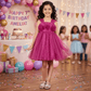 Girls purple  Party frock M260113