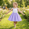 Girls purple casual frock m250067