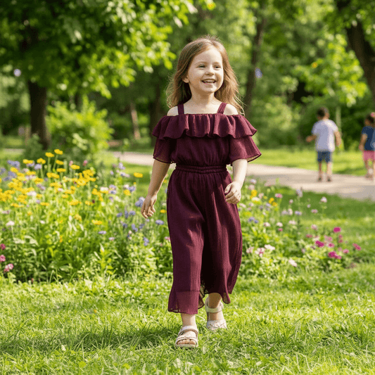 SALE Girls wine  Party dressM233405