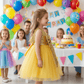 SALE Girls gold  Party frock M233406