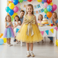 SALE Girls gold  Party frock M233406
