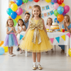 SALE Girls gold  Party frock M233406