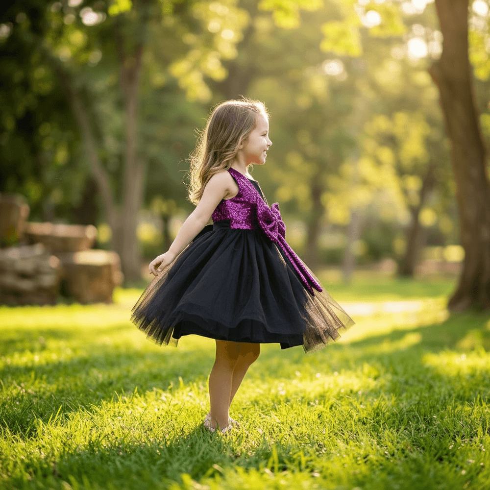SALE Girls purple  Party frock M233407