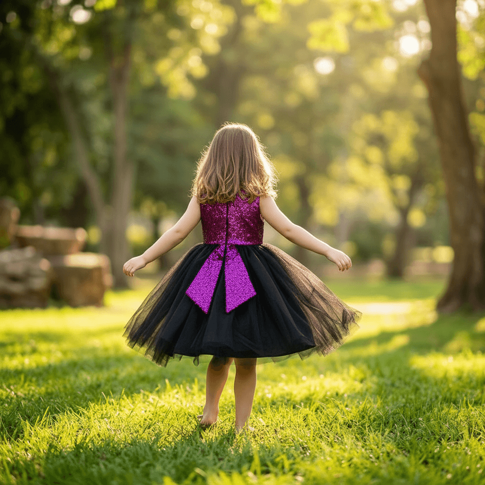 SALE Girls purple  Party frock M233407
