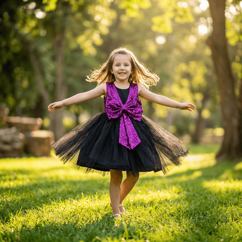 SALE Girls purple  Party frock M233407