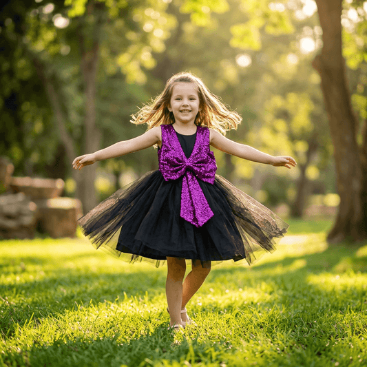 SALE Girls purple  Party frock M233407