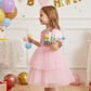 SALE Girls pink  Party frock M233408