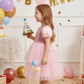 SALE Girls pink  Party frock M233408