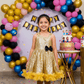 SALE Girls gold  Party frock m233409