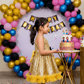 SALE Girls gold  Party frock m233409
