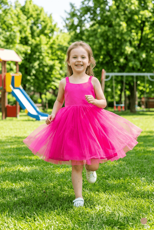 SALE Girls pink  Party frock M233410