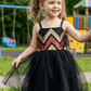 SALE Girls black  Party frock M233411