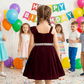 SALE Girls maroon Party frock M233412