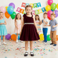 SALE Girls maroon Party frock M233412